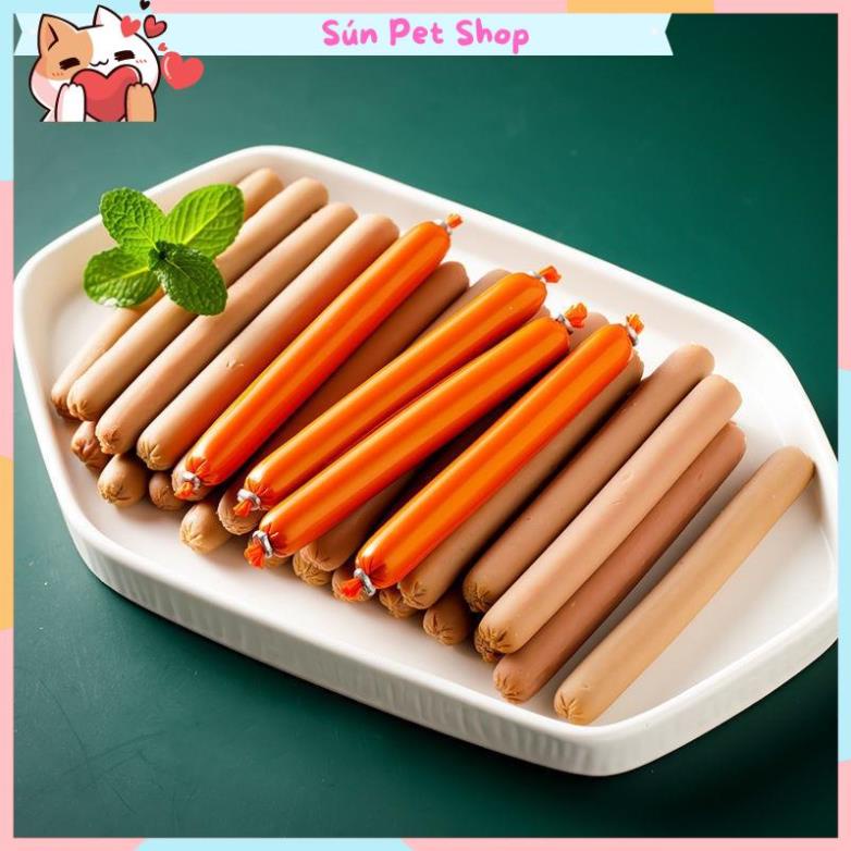 Combo 10 chiếc xúc xích cho chó mèo bổ sung dinh dưỡng