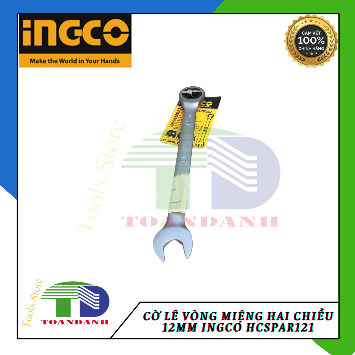 Cờ lê vòng miệng hai chiều 12mm INGCO HCSPAR121