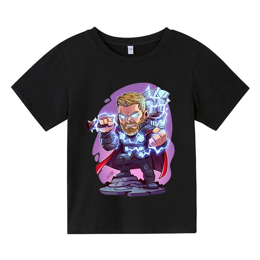 Áo thun trẻ em THOR CHIBI, 4 màu, có size người lớn, Anam Store