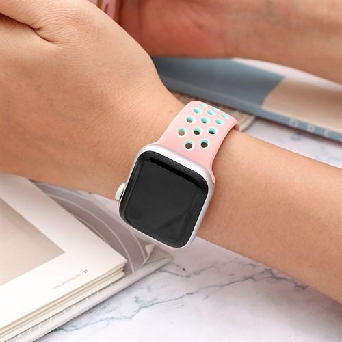 Dây silicone MVW cho đồng hồ Apple 40 mm hồng M01-01-40