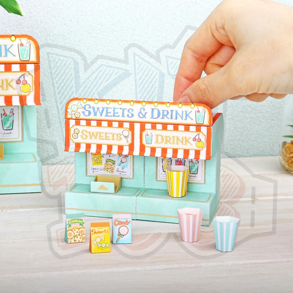 Mô hình giấy đồ chơi Drink &amp; Suites Bar Mini