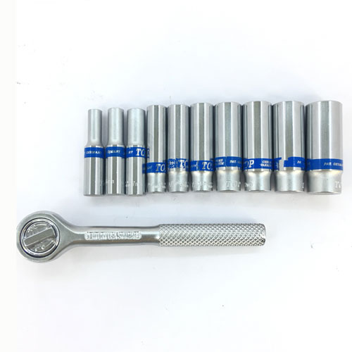 Bộ Tuýp Khẩu 11 Chi Tiết 1/4" Tay Tự Động 5-14mm