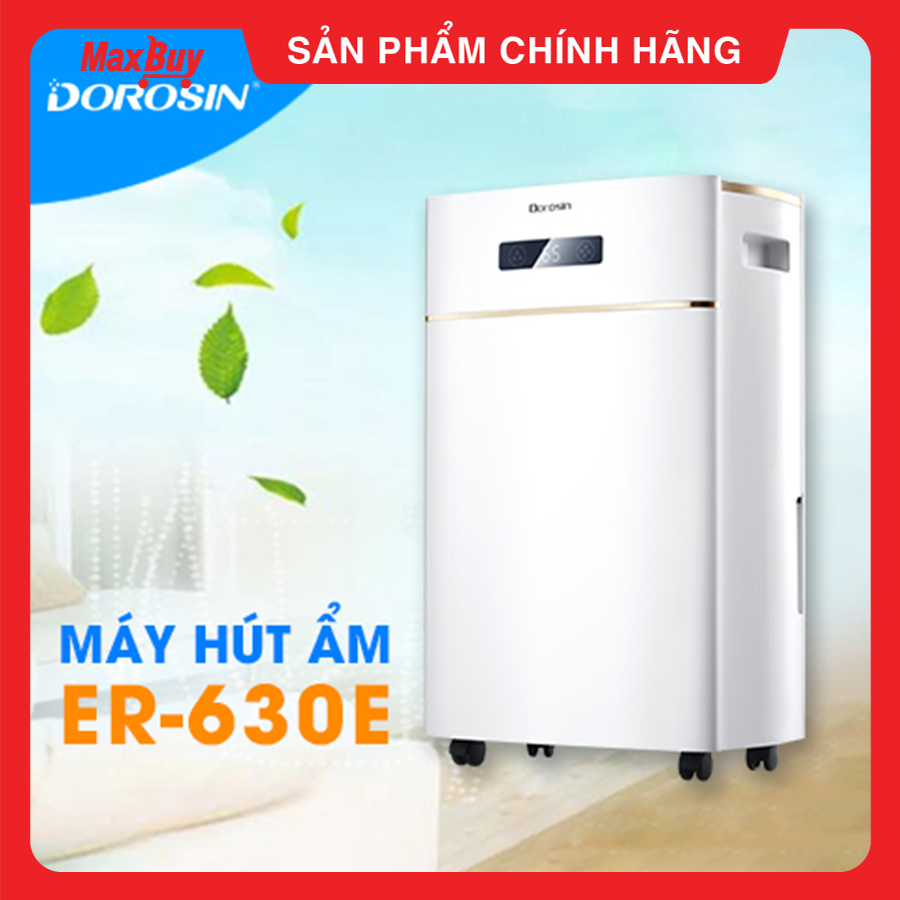 Máy hút ẩm gia dụng chính hãng Dorosin Airko 630E (80m2)/Công suất hút ẩm 30 lít /ngày/ Cảm ứng điện tử thông minh