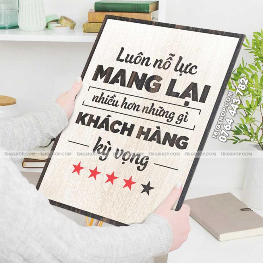 Tranh động lực CARINA T056- Luôn nỗ lực mang lại nhiều hơn những gì khách hàng kỳ vọng