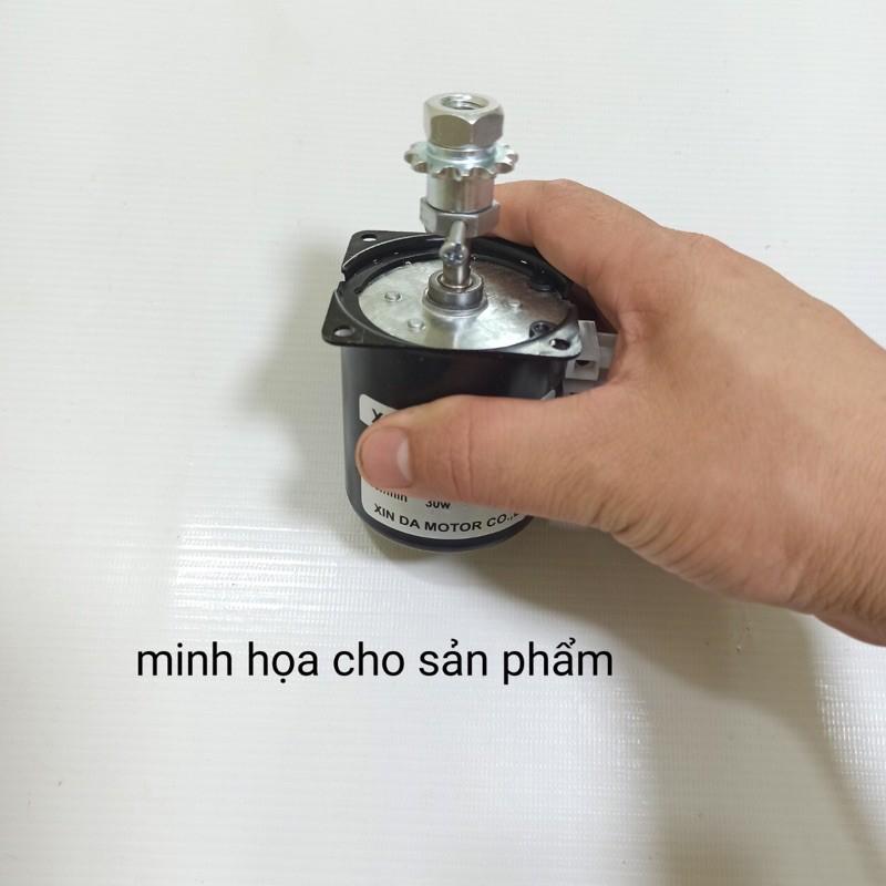 Ốc nhông lỗ 7 , lắp vào mô tơ giảm tốc