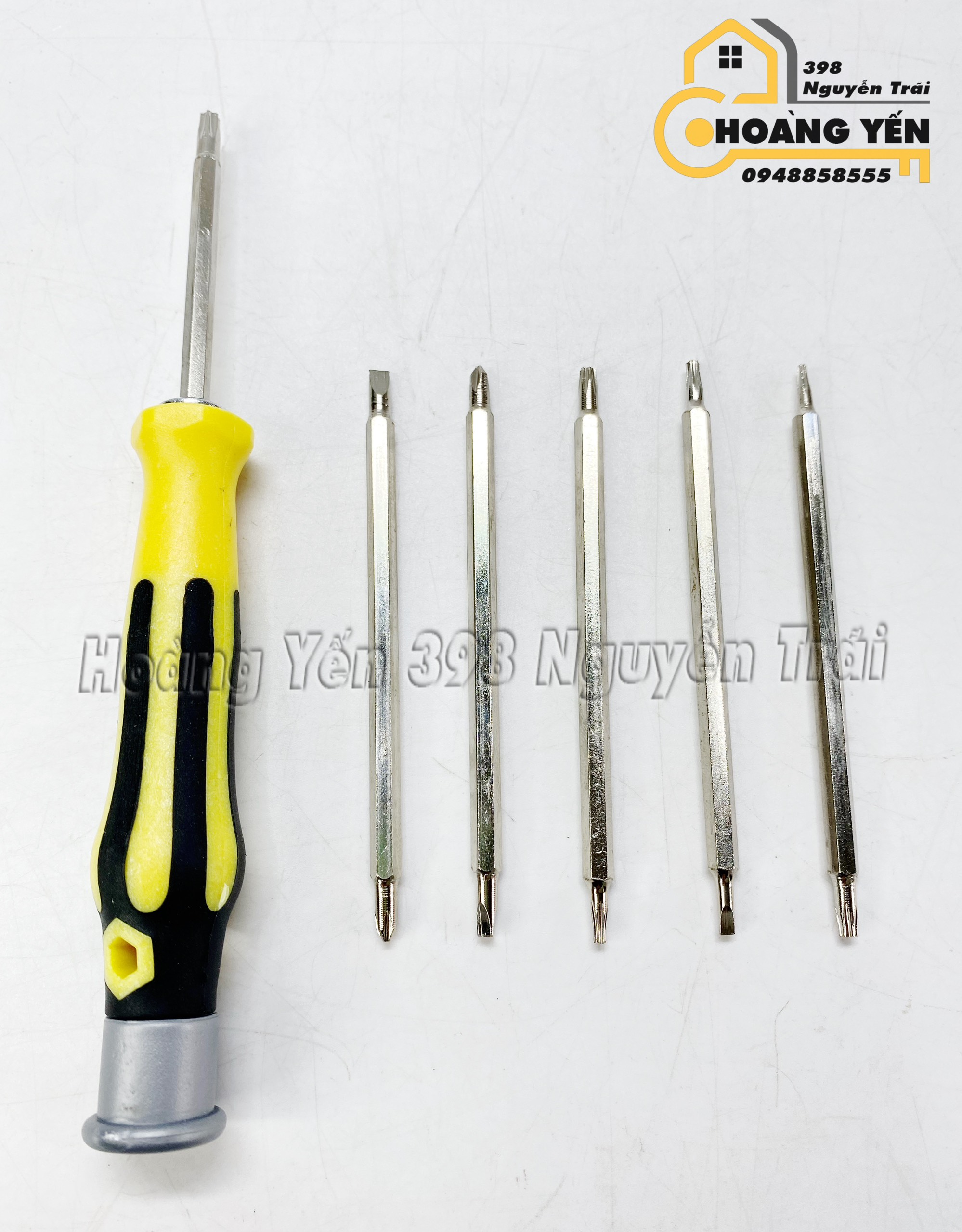 Bộ tua vít nam châm đa năng Professional Tools 6in1  Bộ Tua vít dùng cho gai đình Bộ tô vít thay nhiều đầu Bộ tô vít có nam châm thay nhiều đầu dùng cho gia đình