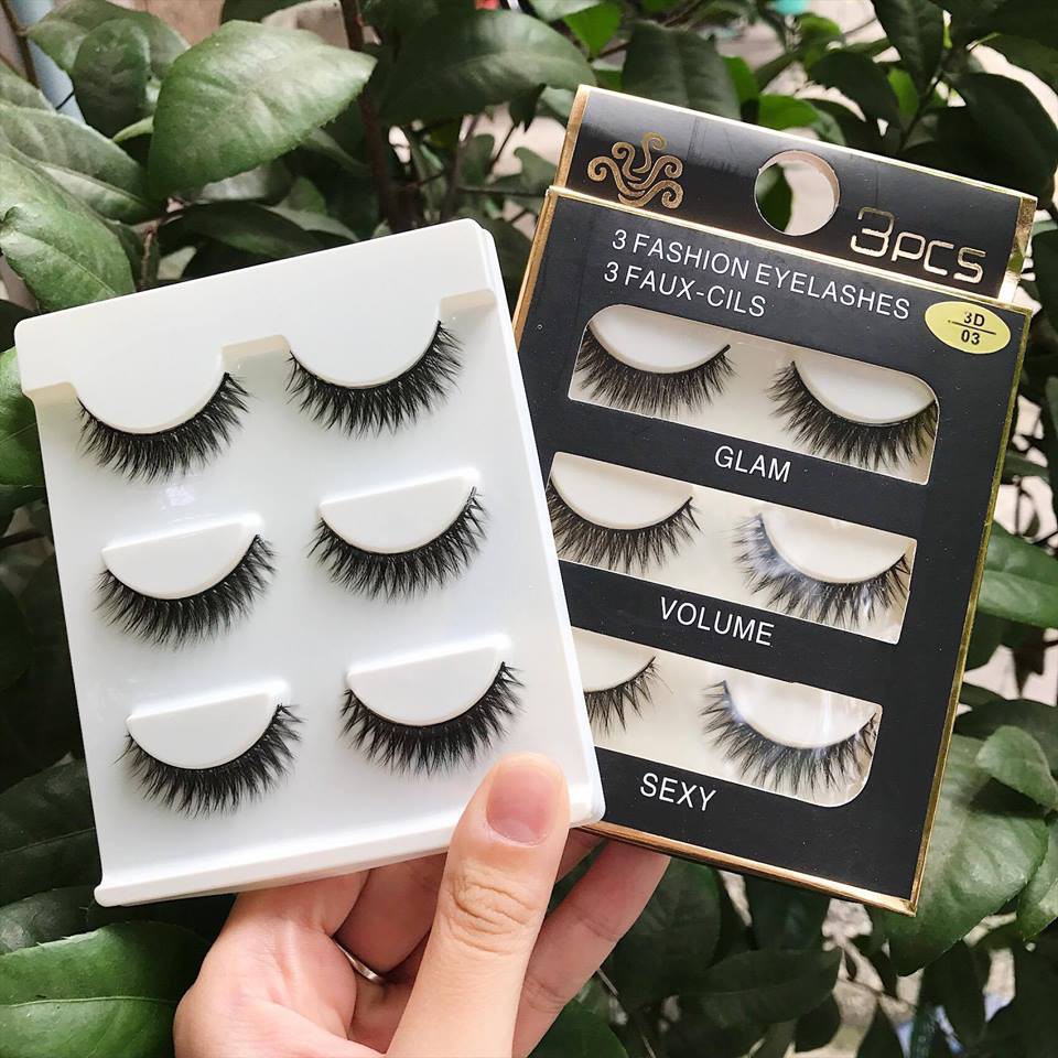 Mi giả lông chồn 3D cho ánh nhìn quyến rũ thu hút Fashion Eyelashes (3 Đôi)