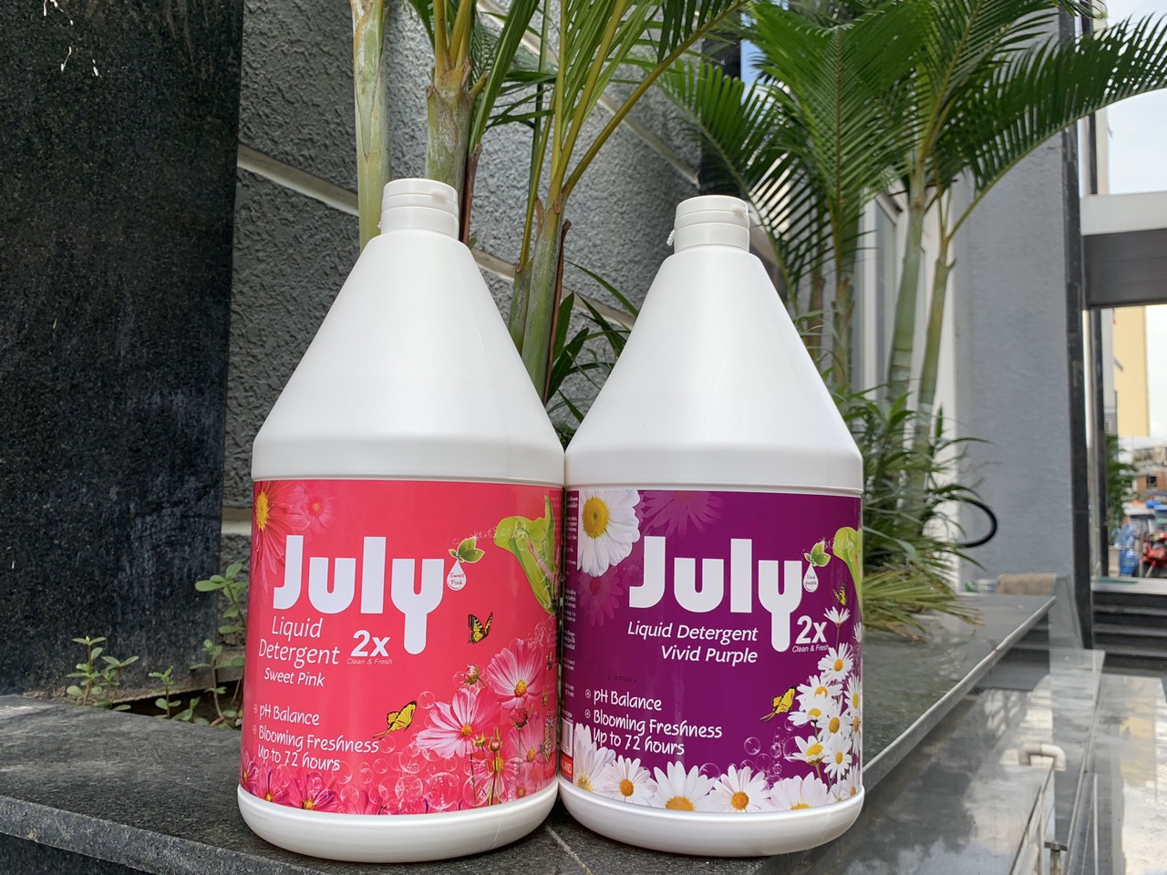 Combo 02 can giặt xả đậm đặc  July 2X 3500ml hàng Thái Lan nhập khẩu