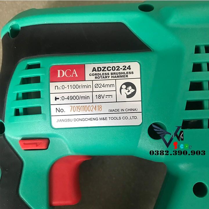 MÁY KHOAN BÊ TÔNG DÙNG PIN DCA 18v-4.0A.h