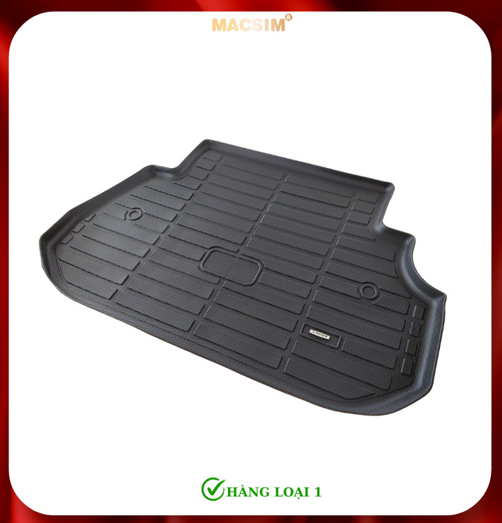 Thảm lót cốp xe ô tô Ford Everest 2008-2015 nhãn hiệu Macsim chất liệu TPE cao cấp màu đen