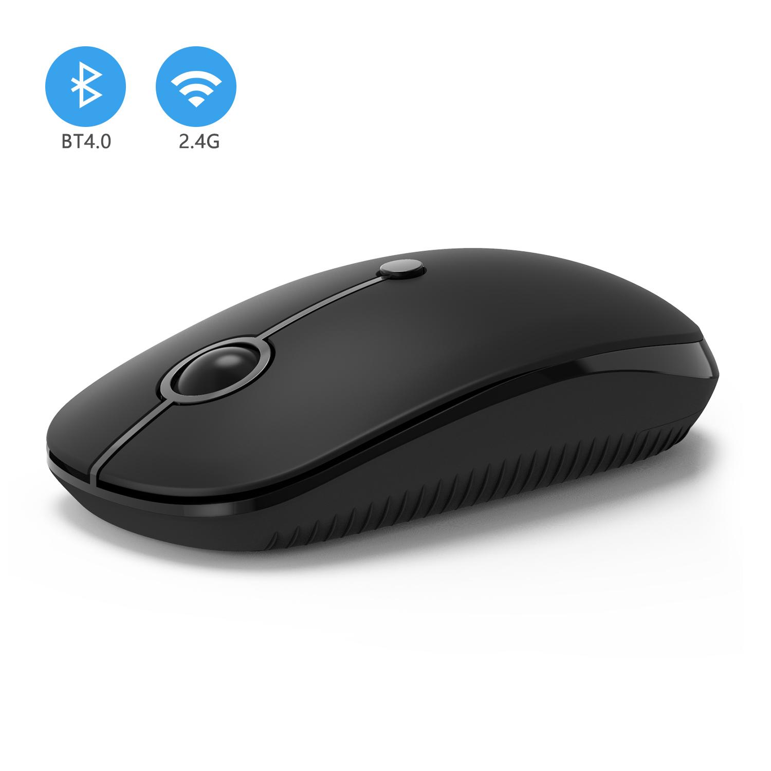 Chuột Không Dây Bluetooth Máy Tính Im Lặng Mause 3 Mức DPI Quang Có Backlit Chuột Siêu Mỏng Chuột Cho Laptop
