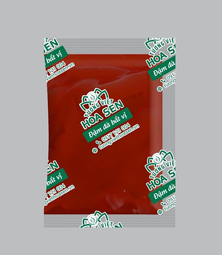 THÙNG 600 gói Tương Cà Gói 15g Màng TV – Tương Việt Hoa Sen