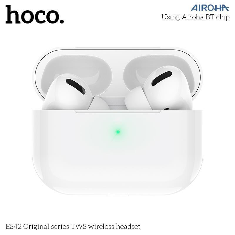 Tai nghe Bluetooth Hoco ES42 (sạc ko dây,pop-up,định vị) - Hàng Chính hãng