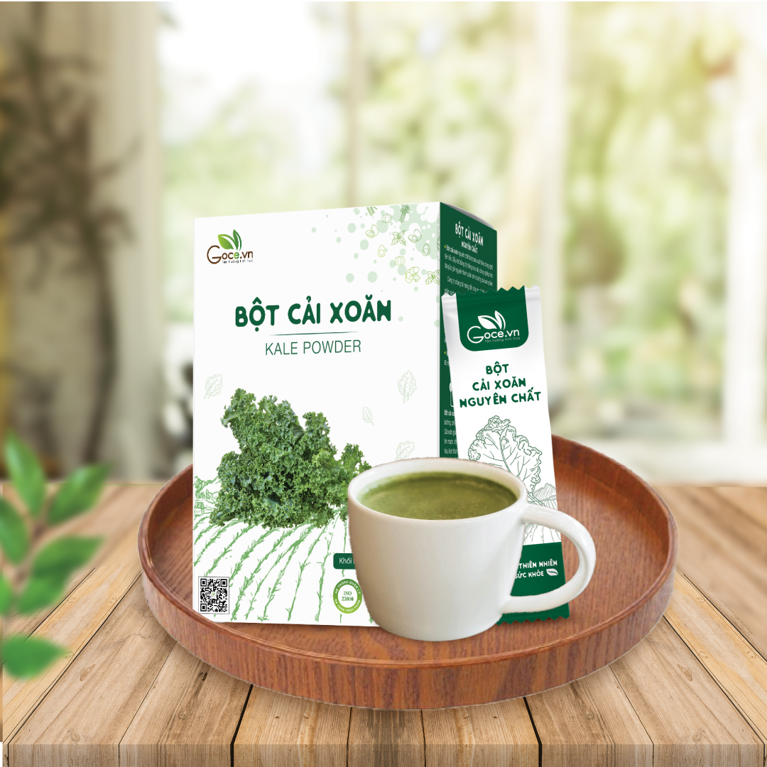 Bột cải xoăn Kale nguyên chất Goce - 60g (20 gói x 3g)