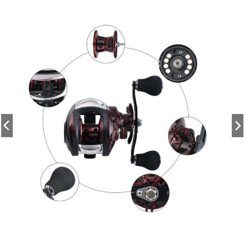 Máy Câu Cá 10kg Kim Loại Chuyên Nghiệp 19+1 Trục Luya 7.2:1 MA05