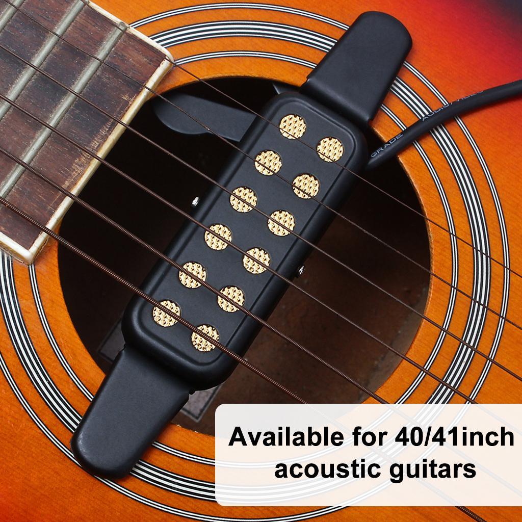 1 Piece Guitar 12 Hole Sound Pickup for 40/41inch Acoustic Guitar Parts