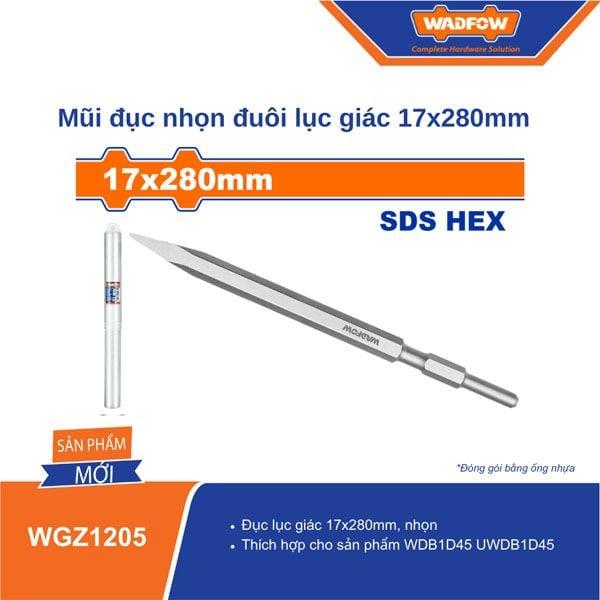 MŨI ĐỤC NHỌN ĐUÔI LỤC GIÁC 17X280MM WGZ1205 WADFOW - HÀNG CHÍNH HÃNG