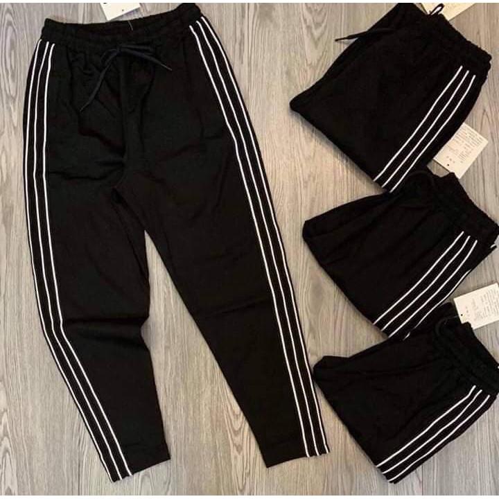 QUẦN BAGGY COTTON 3 SỌC CẠP CHUN