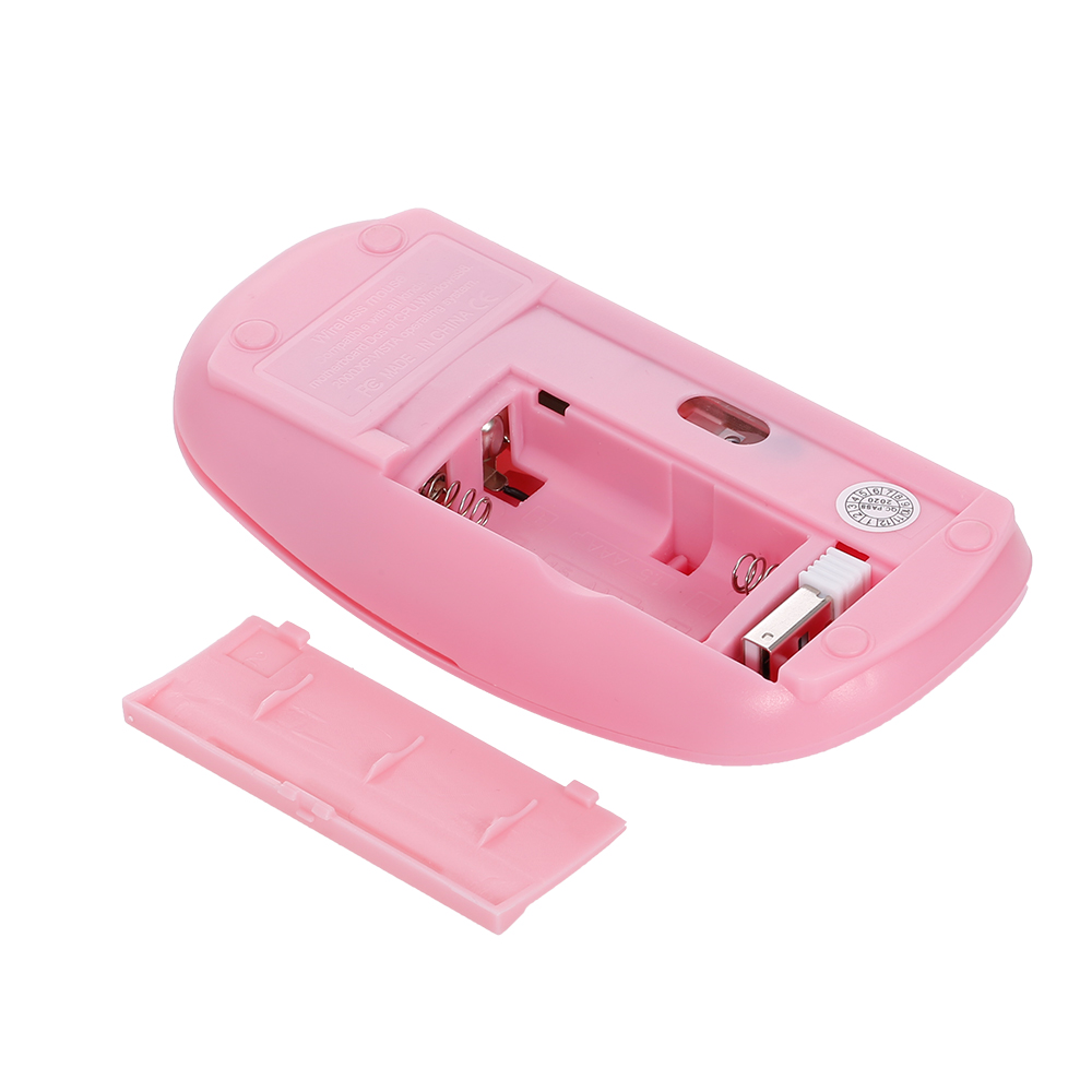 2.4G Wireless Mouse Portable Ultra-thin Mute Mouse 4 Keys Wireless Optical Mouse 1600DPI for Desktop Computer Laptop