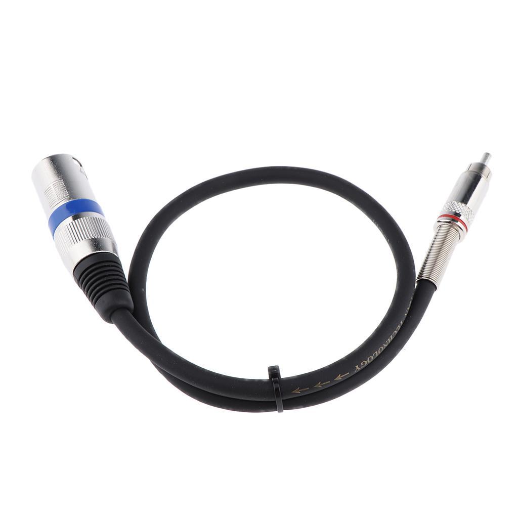 Phono RCA to XLR Male Cord HiFi Stereo Audio Connector Cable