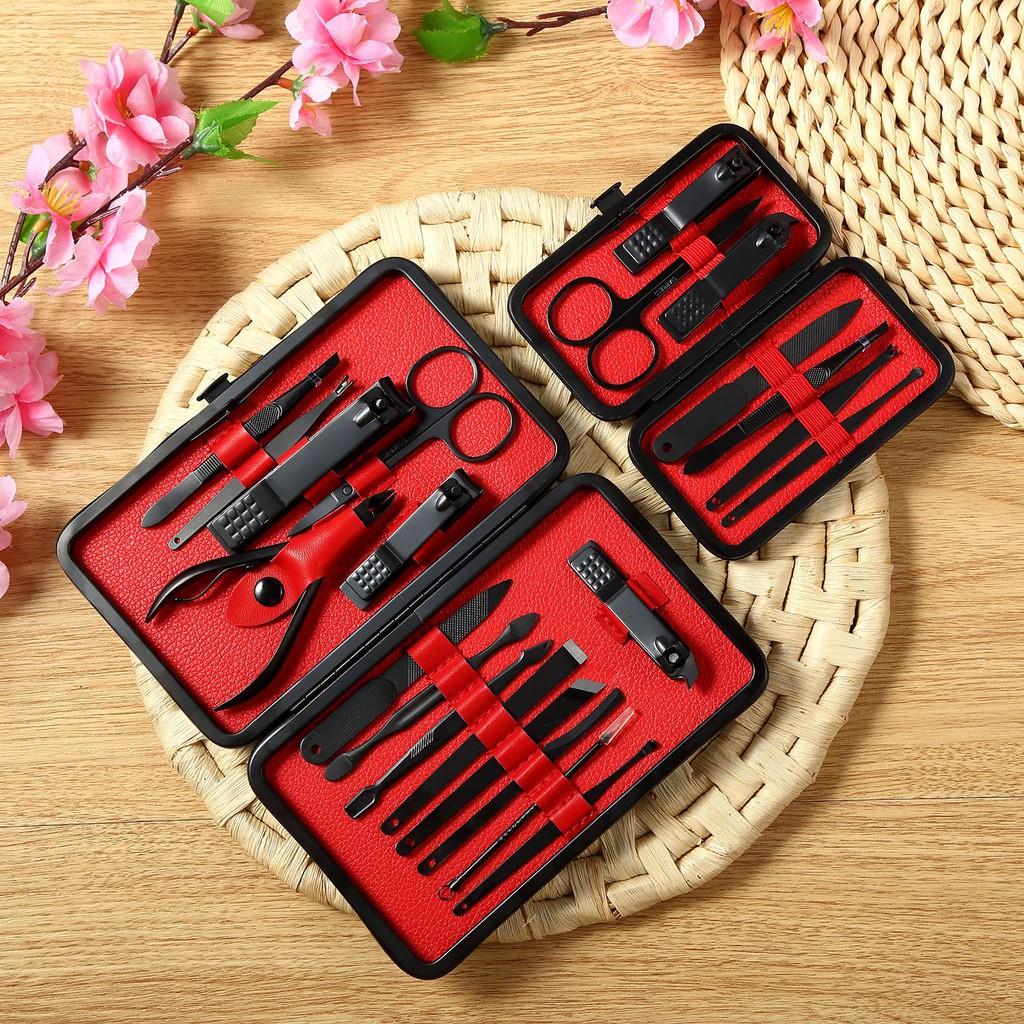 Bộ bấm móng tay 15 Món - Bộ Kềm Cắt Móng Tay Cao Cấp