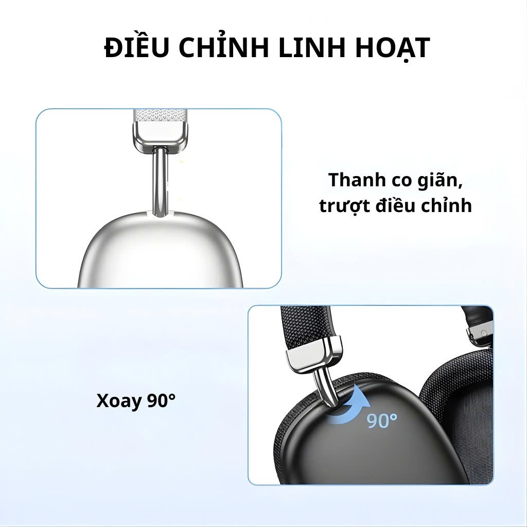 Tai Nghe Chụp Tai Không Dây HOCO W35, Bluetooth 5.3, Pin Trâu 40H, Có Micro, Âm Thanh Cực Đỉnh - Hàng chính hãng