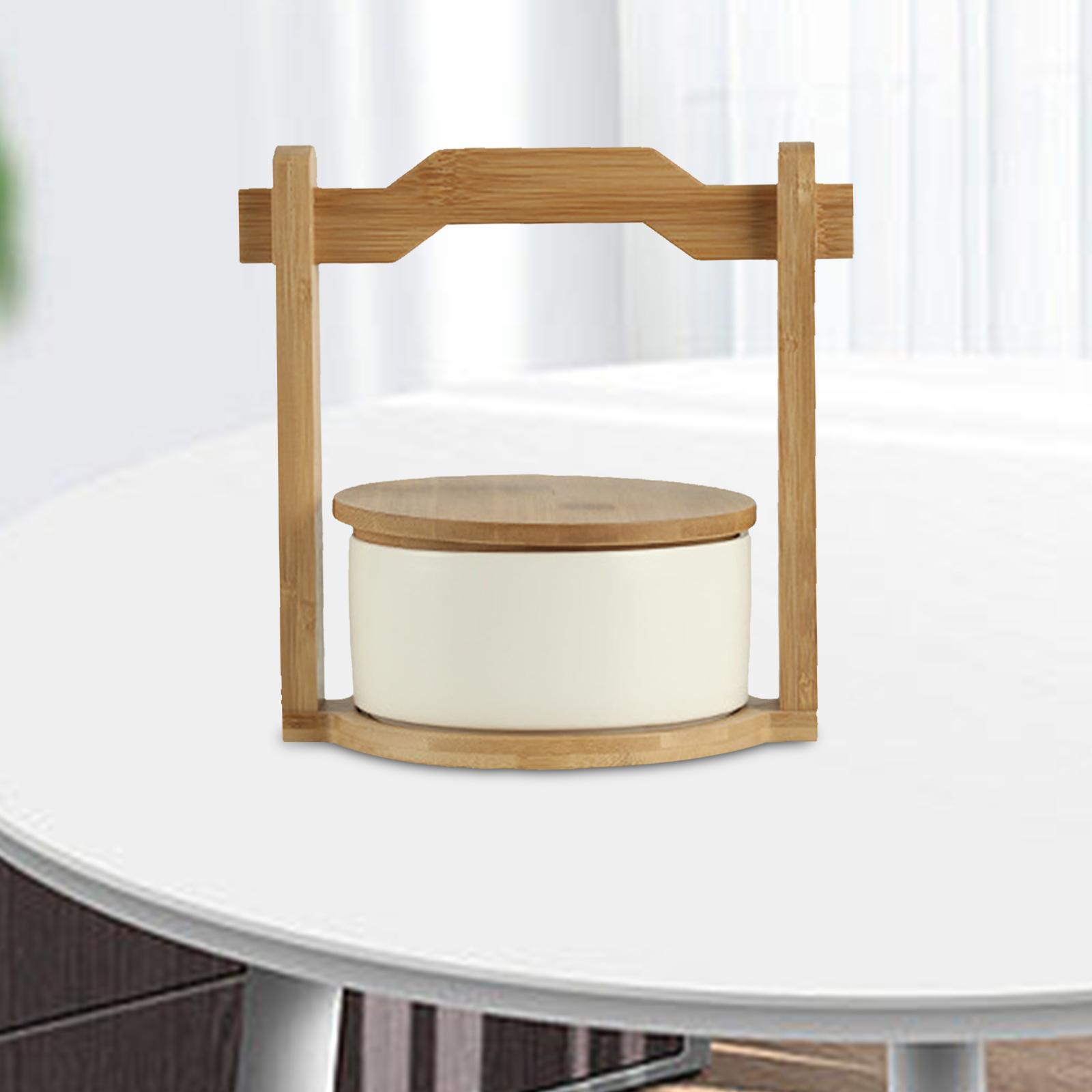 Dessert Cake Stand Countertop Storage Container with Handle and Lid for Home