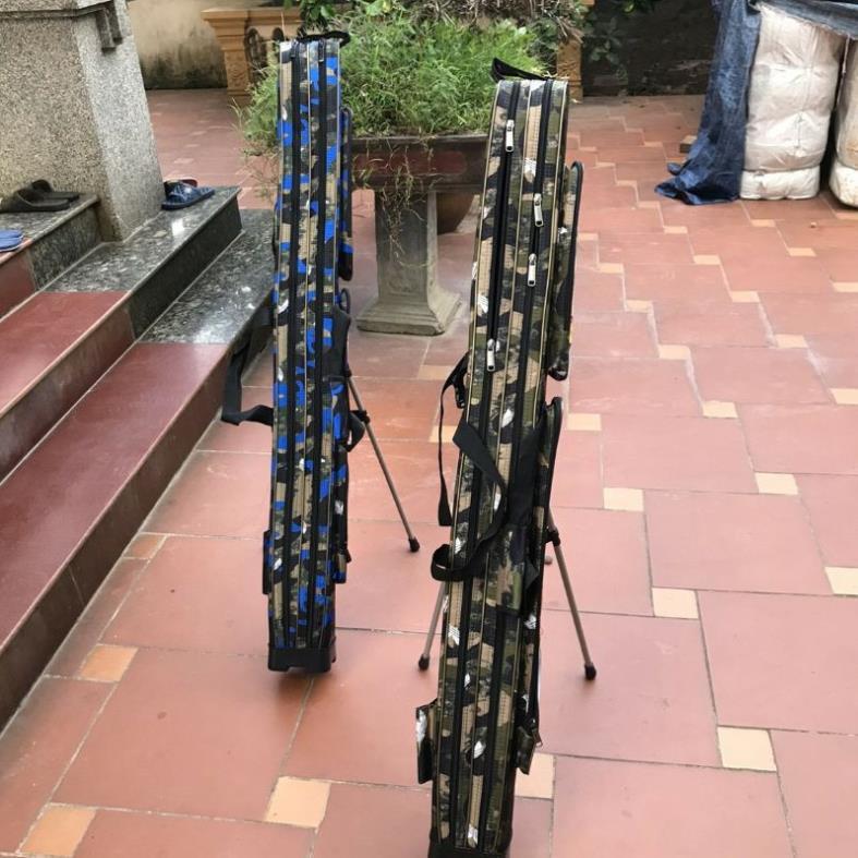 SALE KỊCH SÀN Bao đựng cần cứng có chân 1m25 2 ngăn