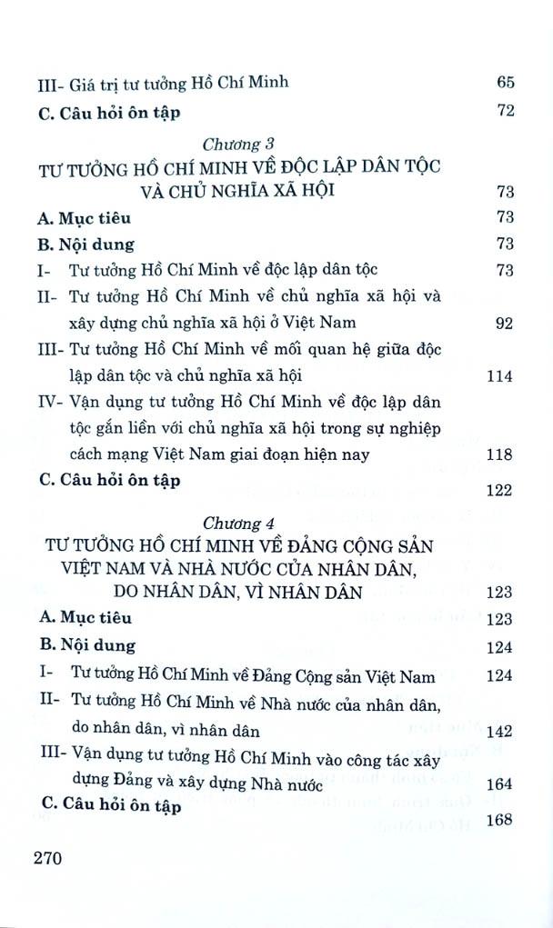 Giáo Trình Tư Tưởng Hồ Chí Minh - Dành Cho Bậc Đại Học Không Chuyên Lý Luận Chính Trị