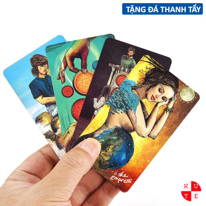 [Size Gốc] Bài Tarot Light Seer's 78 Lá 7x12 Cm Đá Thanh Tẩy