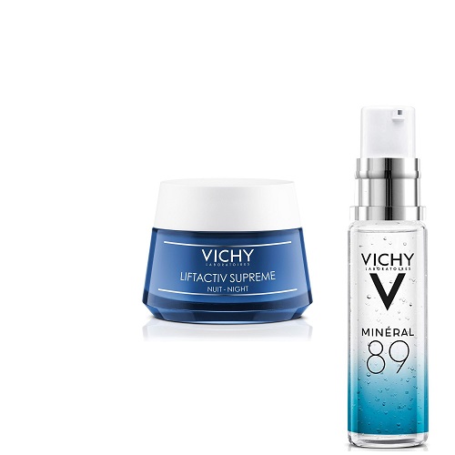 Kem Dưỡng Giúp Chống Nhăn Và Làm Săn Chắc Da Ban Đêm - Liftactiv Ds Night Cream Vichy 50ml Tặng Dưỡng Chất Khoáng Cô Đặc M89 10ml