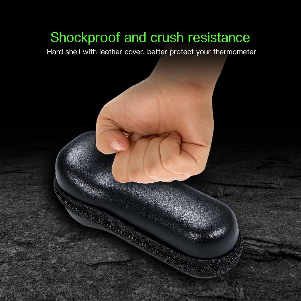 Forehead Thermometer Storage Bag Shockproof Waterproof Carrying Case with Soft Lining Mesh Bag Replacement for Braun