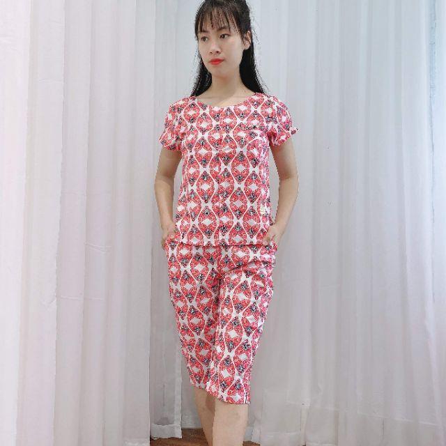 Quần áo mặc nhà lửng tim xinh
