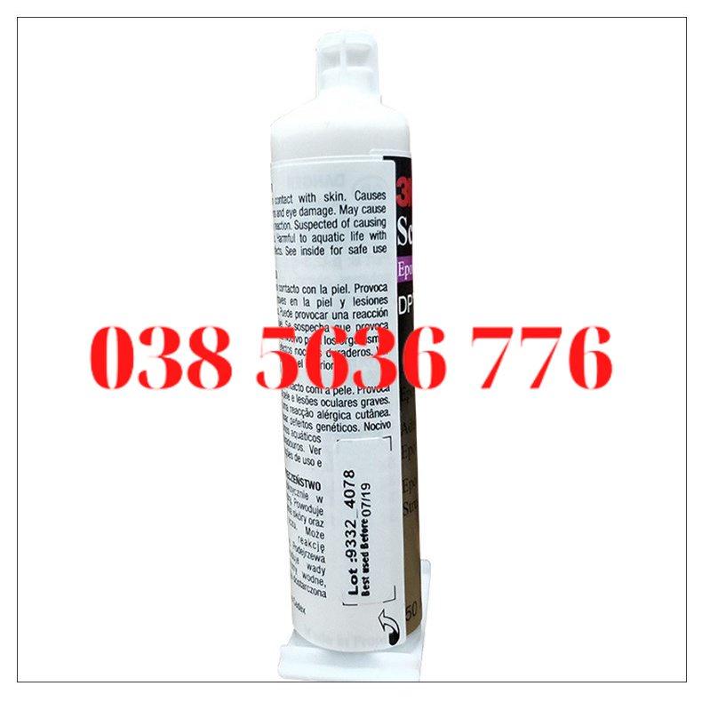 3M DP760, Keo Epoxy Kết Cấu Nhựa Chịu Nhiệt Độ Cao 230, Dán Thép, Nhôm, Đồng, Thủy Tinh, Nhựa, Kim Loại