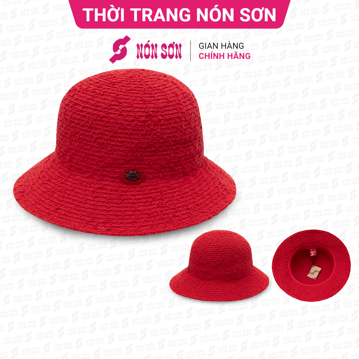 Mũ vành thời trang NÓN SƠN chính hãng XH001-72F-ĐO1