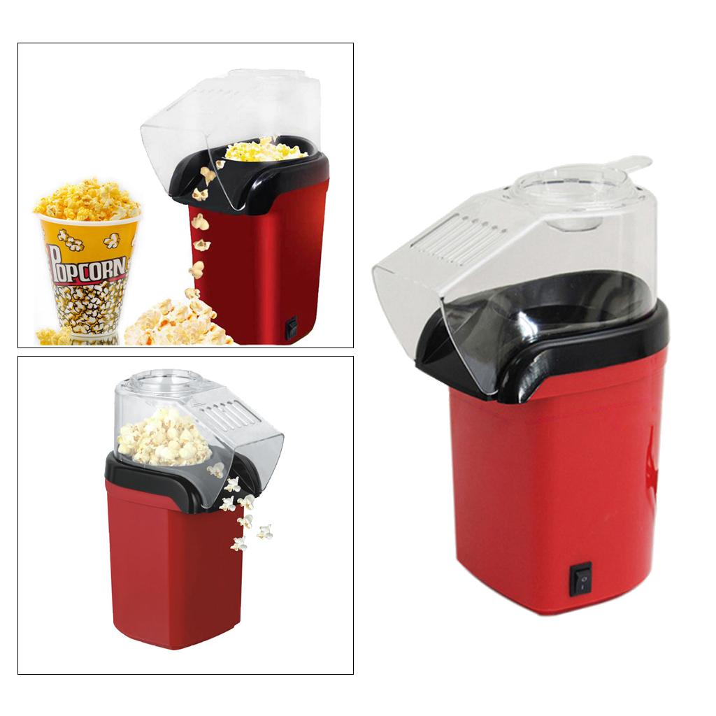 1200W Electric Corn Popcorn Maker Automatic  Mini Air Popcorn Making EU Plug