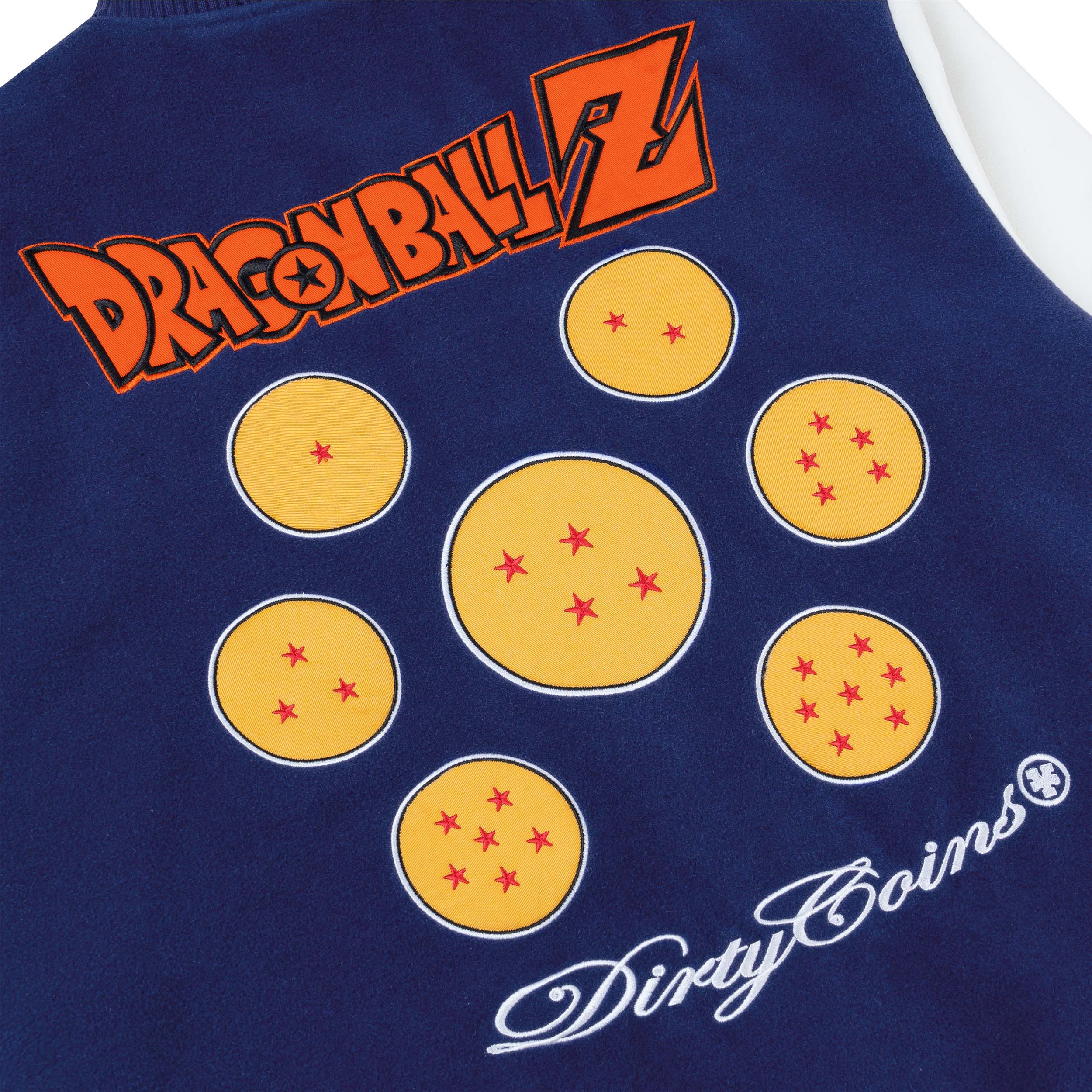 Áo Khoác DIRTY COINS | DRAGON BALL Z Logo Varsity Jacket - Blue