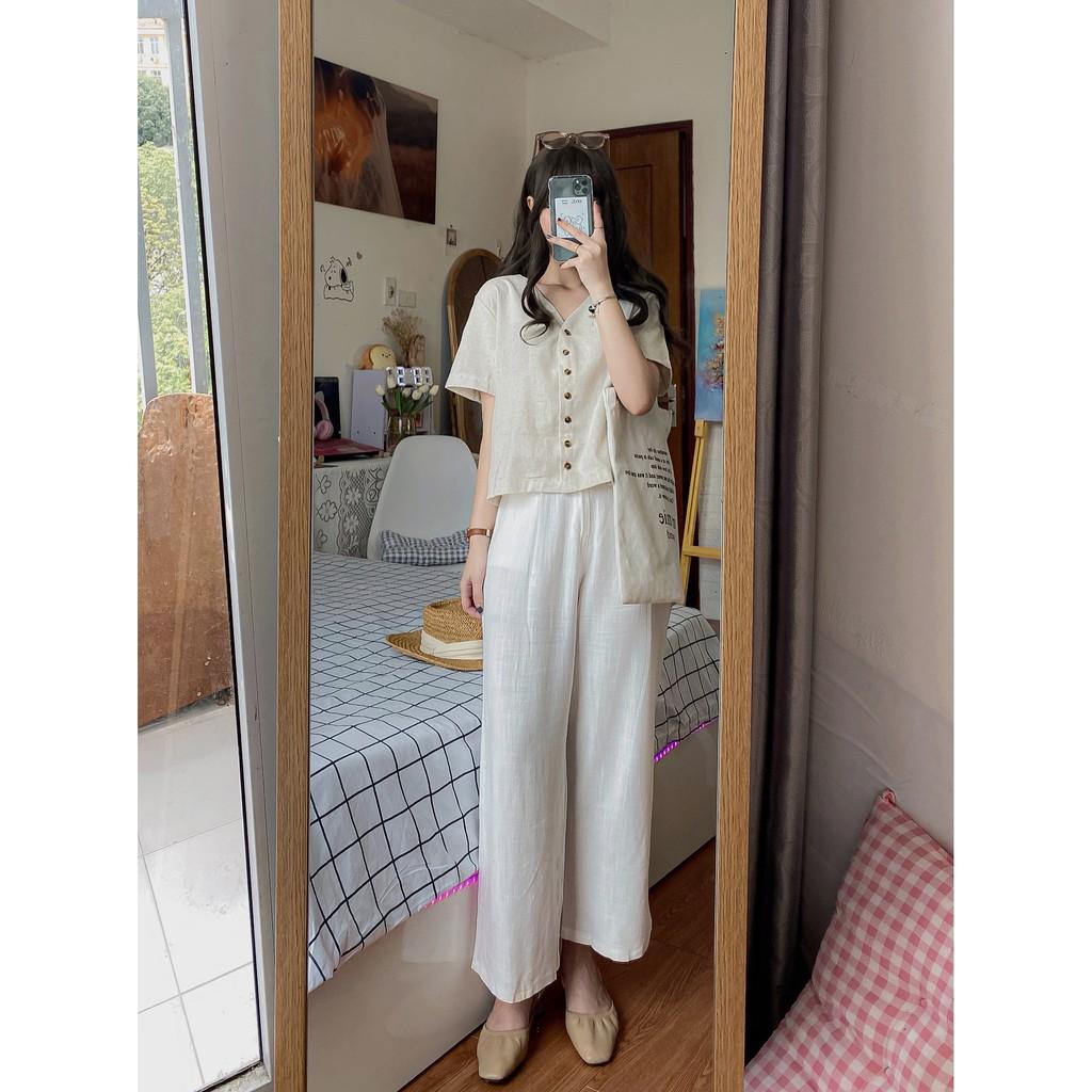 Áo Sơ Mi Nữ Công Sở Chất Mát Thấm Hút Mồ Hôi nana store hn
