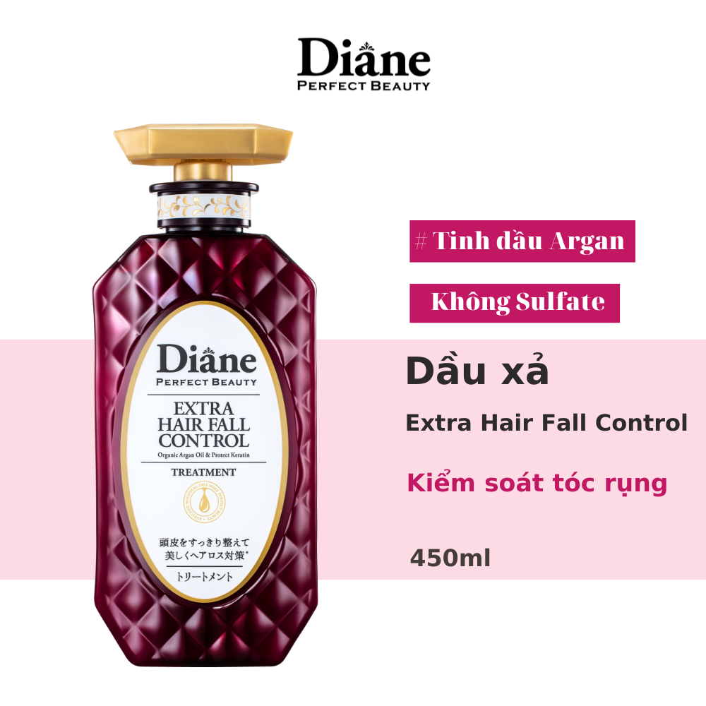 Dầu xả kiểm soát tóc rụng &amp; phục hồi Moist Diane Extra Hair Fall Control (Dùng cho tóc yếu, rụng, nhiều gàu) 450ml