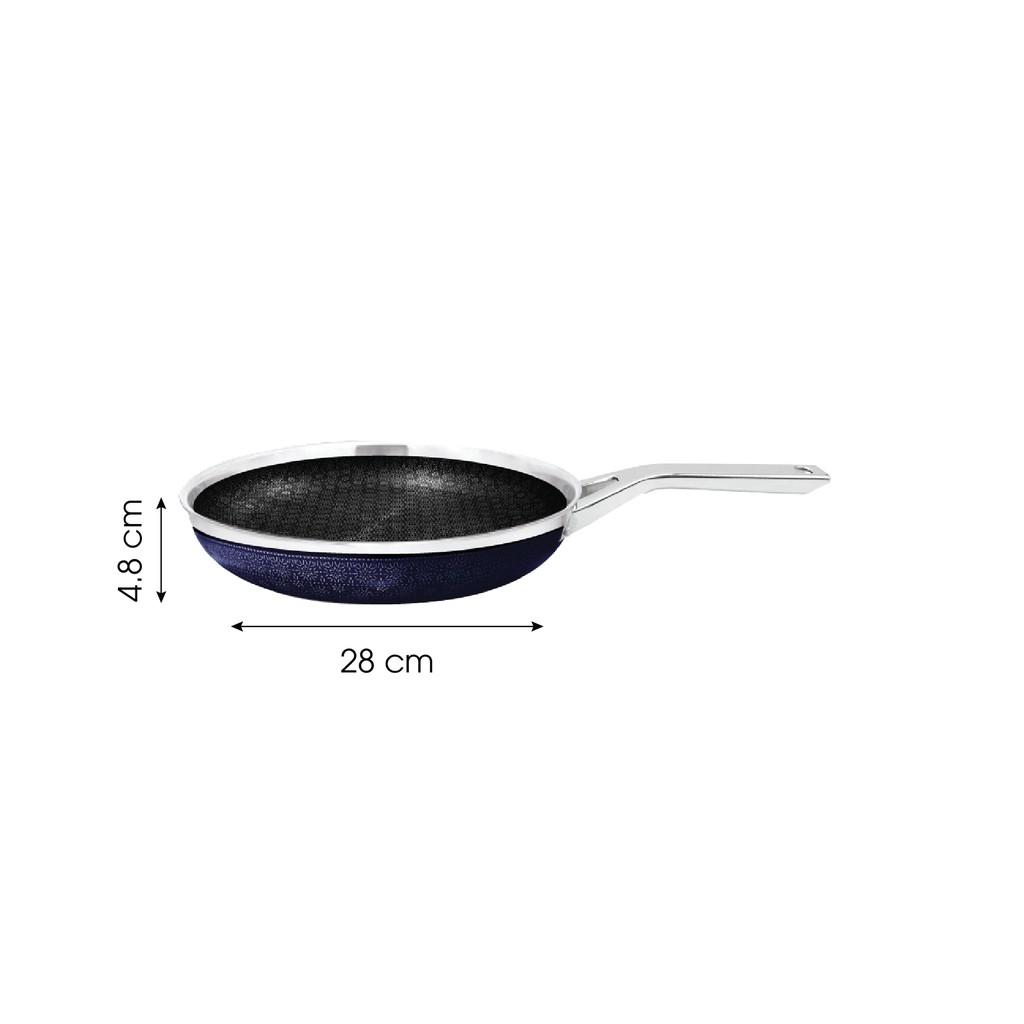 Chảo đáy từ Blackcube KIMSCOOK Noonsong 3 lớp đúc liền inox 304 , chống dính 2 mặt siêu bền , cào không xước