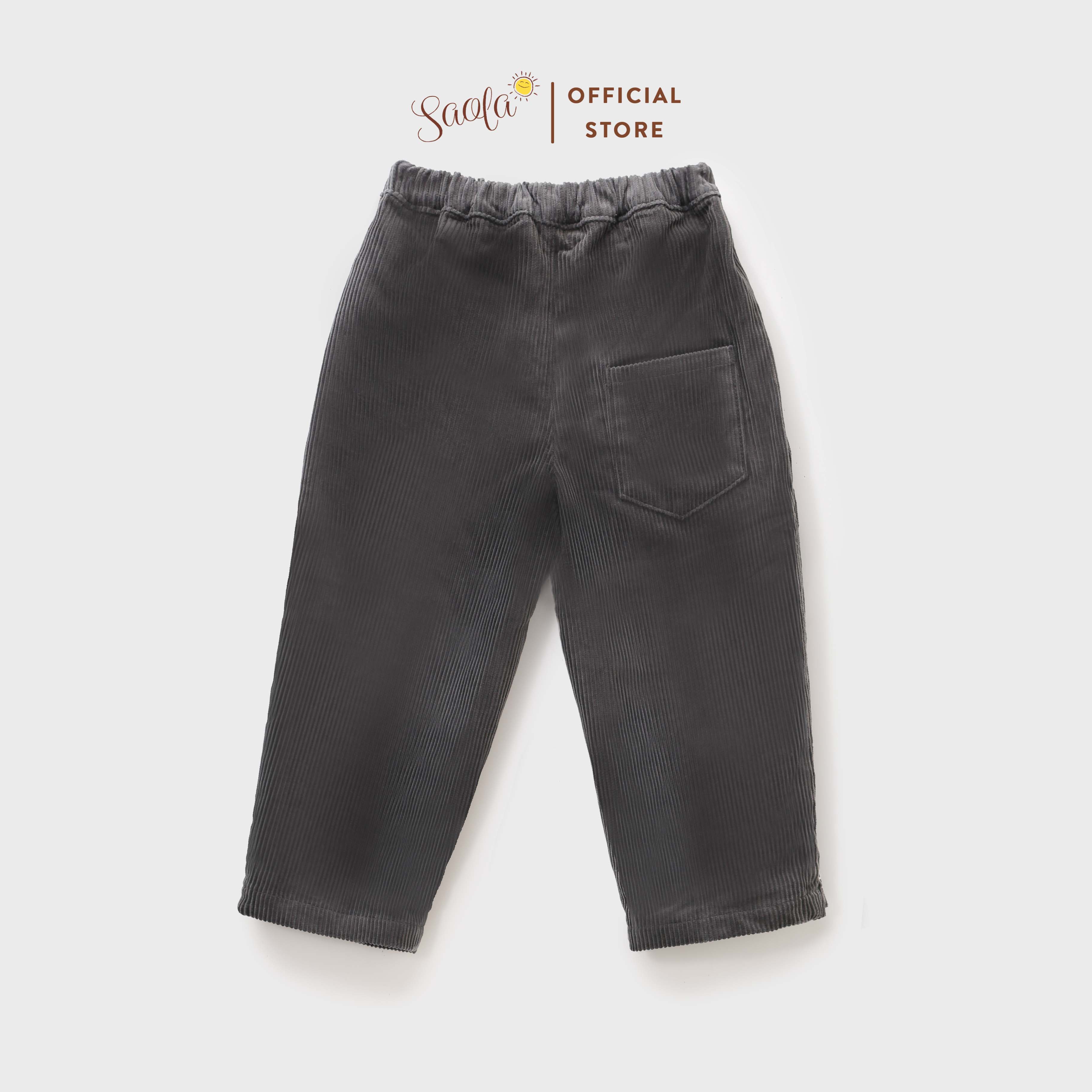 Quần Dài Nhung Tăm Cao Cấp Phong Cách Hàn Quốc Cho Bé - JUDE PANTS - PCD006 - SAOLA KIDS CLOTHING