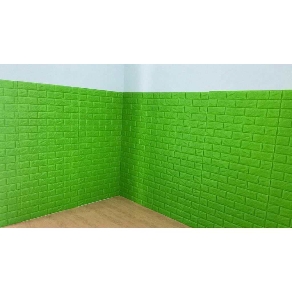 10 TẤM Xốp dán tường giả gạch 3D kích thước 70x77cm cách âm, cách nhiệt dễ lau chùi ĐỦ MÀU