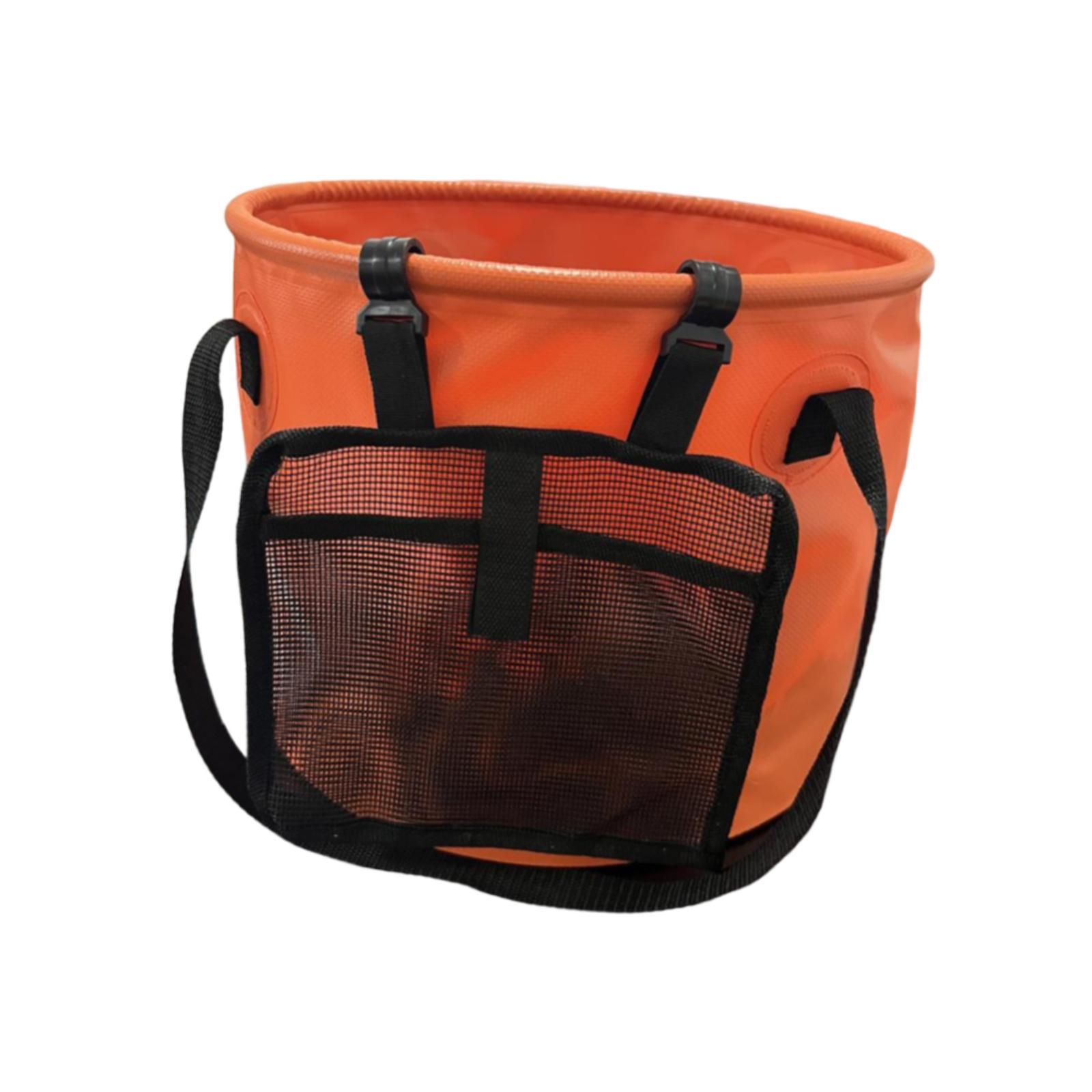 Collapsible Bucket Water Container Basin Pail 28L, Multifunctional Folding Water Storage Bucket, Collapsible Wash Basin for Fishing Travelling