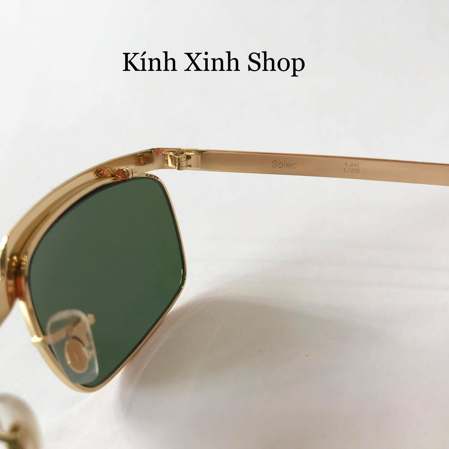 Kính mát, Kính râm Solex 14K Tròng Thủy Tinh Fullbox Phụ Kiện - Có thể đi Ngày và Đêm