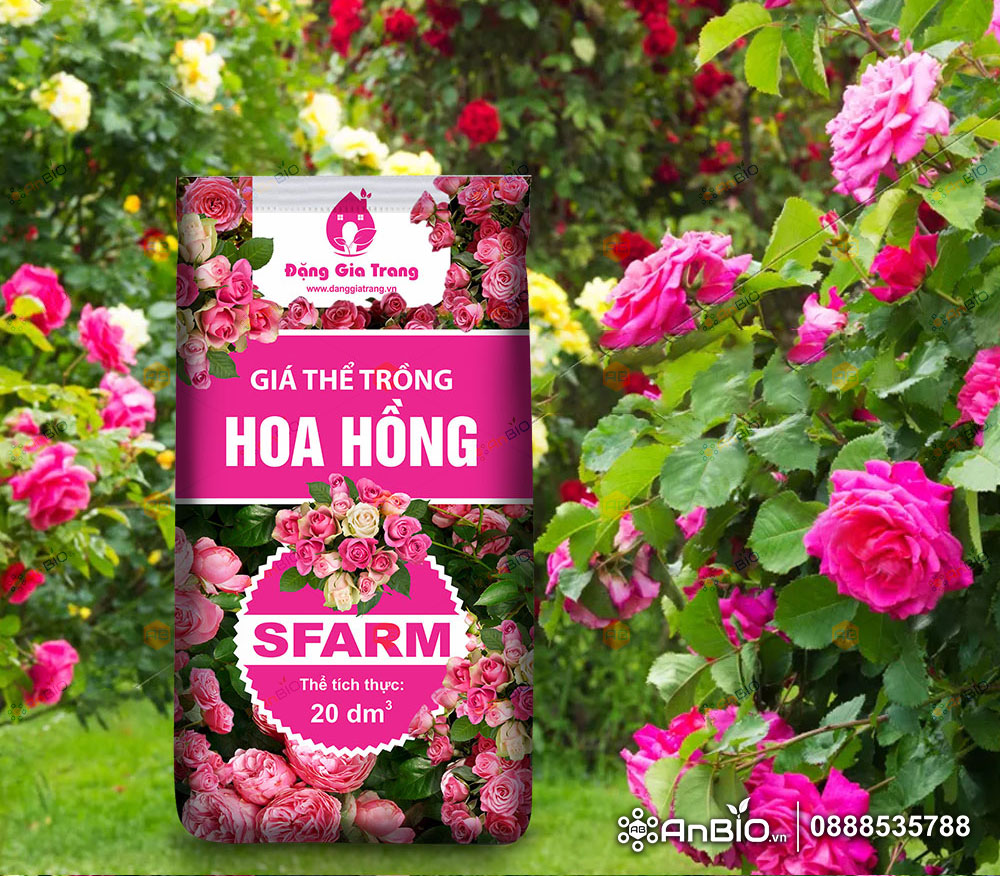 Giá thể trồng hoa hồng Sfarm - Bao 20L