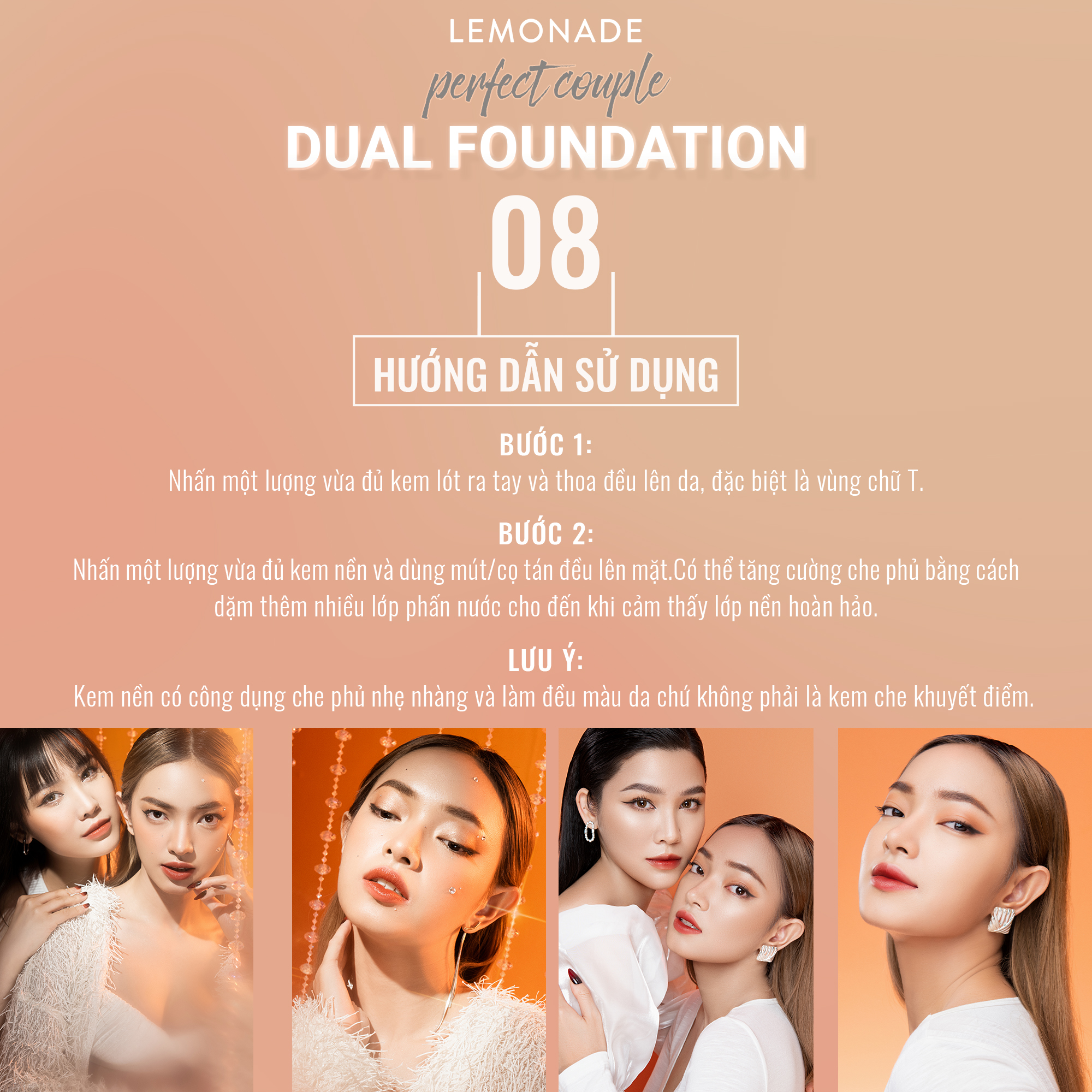 Kem nền đôi Lemonade Perfect Couple Dual Foundation 30g