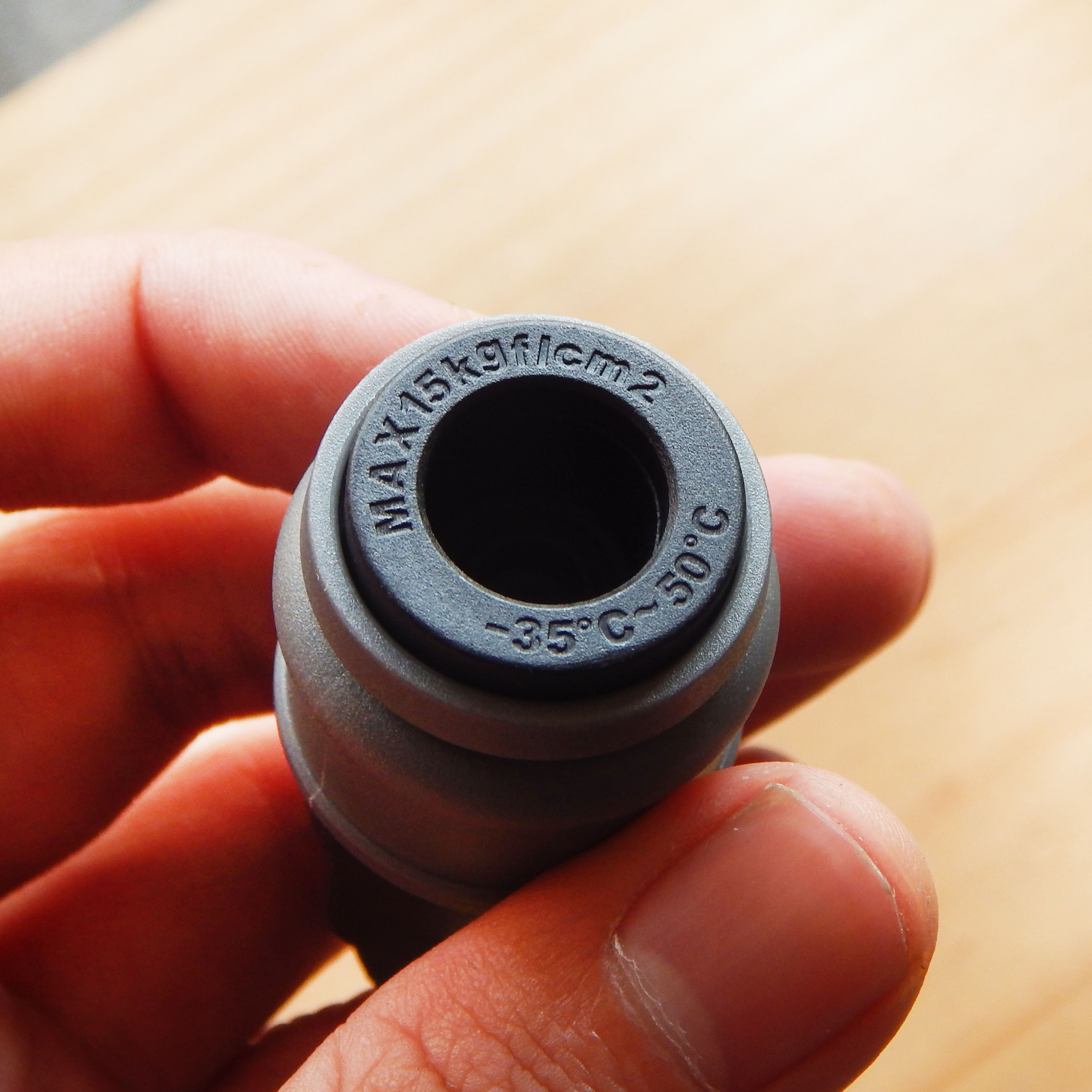 Bộ khớp nối nhanh khí nén ren ngoài 13mm/ 17mm/21mm bằng nhựa nguyên sinh chịu áp nén cao 15kgf/cm2