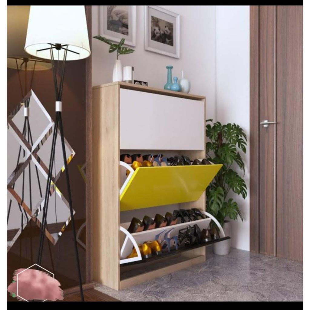 TỦ GIÀY THÔNG MINH 3 MÀU CÁNH LẬT