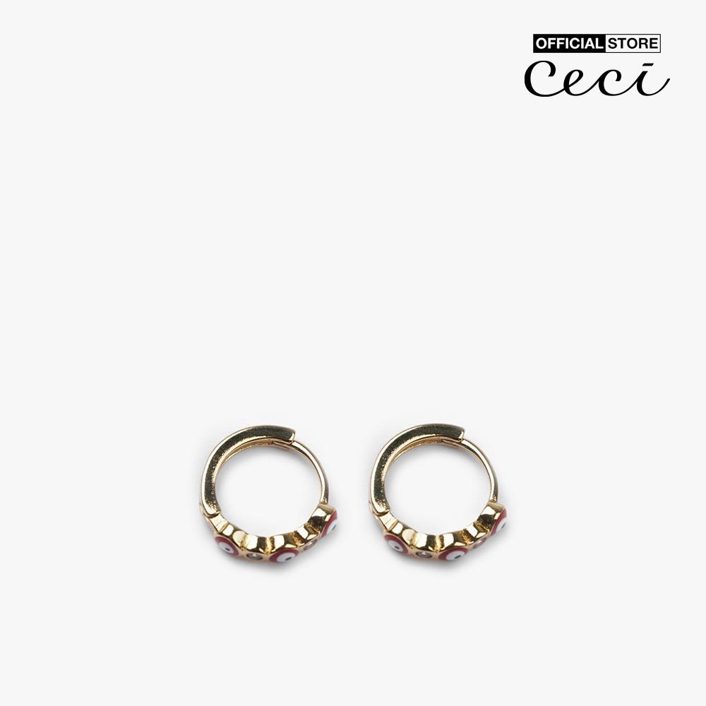 CECI - Khuyên tai nữ khoen tròn thiết kế trẻ trung CC1-07000137-08