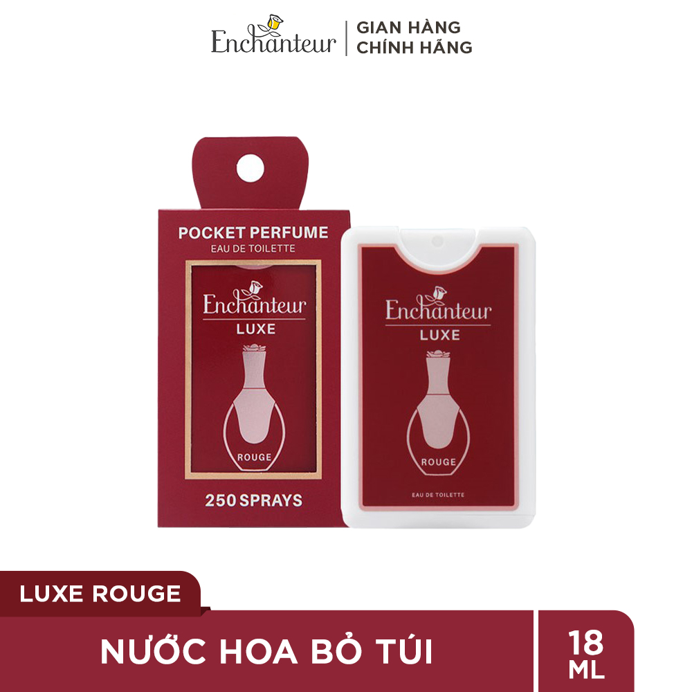 Nước Hoa bỏ túi Enchanteur hương LUXE ROUGE 18ML